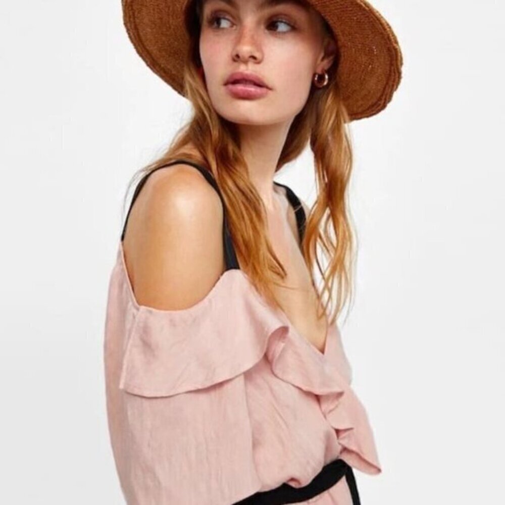 Zara Off The Shoulder Midi Dress - Picture 6 of 12